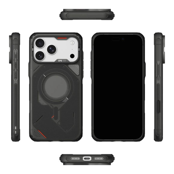 Aulumu A18 rugged outdoor TPU case with MagSafe for iPhone 18 Pro Max in translucent gray Qatar