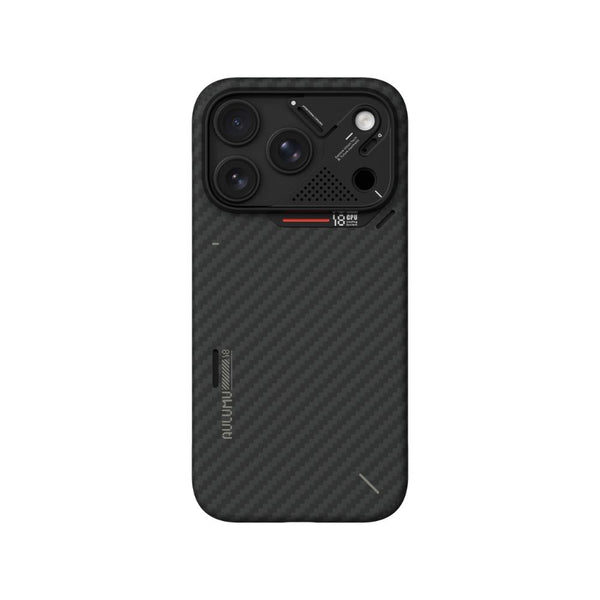 Aulumu A18 Black 1500D aramid fiber semi-cover MagSafe case with CoolHyper cooling for iPhone 18 Pro Qatar