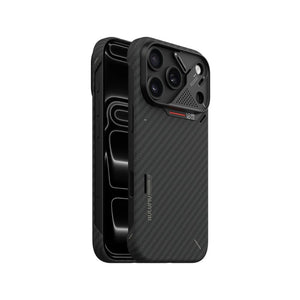 Aulumu A18 Black 1500D aramid fiber semi-cover MagSafe case with CoolHyper cooling for iPhone 18 Pro Qatar