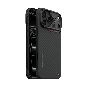 Aulumu A18 Black 1500D aramid fiber semi-cover MagSafe case with CoolHyper cooling for iPhone 18 Pro Max Qatar