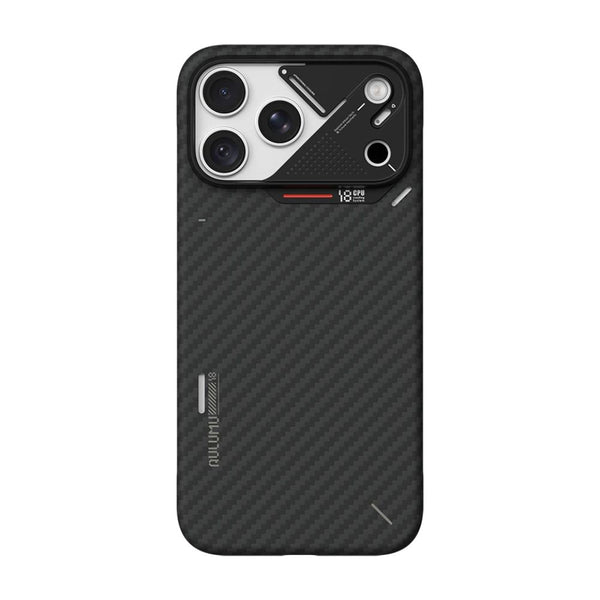 Aulumu A18 Black 1500D aramid fiber semi-cover MagSafe case with CoolHyper cooling for iPhone 18 Pro Max Qatar