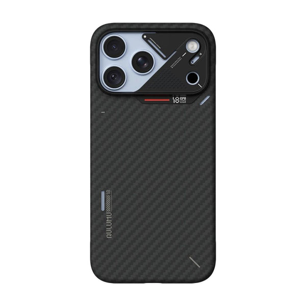 Aulumu A18 Black 1500D aramid fiber semi-cover MagSafe case with CoolHyper cooling for iPhone 18 Pro Max Qatar