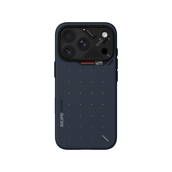Aulumu A18 Ultra Slim 1500D Aramid Fiber Case for iPhone 18 Pro in Blue with CoolHyper cooling and MagSafe compatibility Qatar