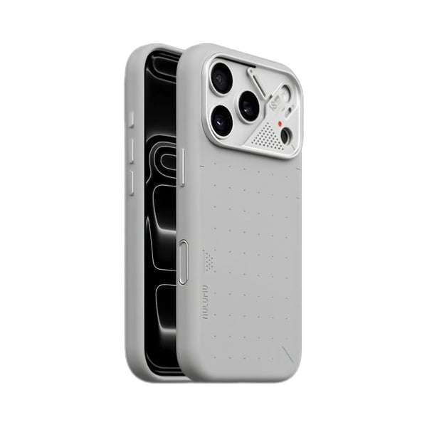 Aulumu A18 Vegan Leather Case for iPhone 18 Pro in Cosmic Gray with CoolHyper cooling and MagSafe compatibility Qatar