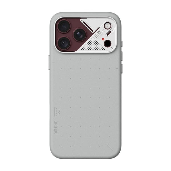 Aulumu A18 Vegan Leather Case for iPhone 18 Pro in Cosmic Gray with CoolHyper cooling and MagSafe compatibility Qatar