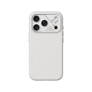 Aulumu A18 Vegan Leather Case for iPhone 18 Pro in Frost White with CoolHyper cooling and MagSafe compatibility Qatar