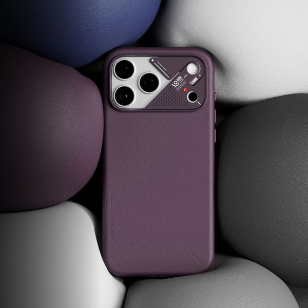Aulumu A18 Vegan Leather Case iPhone 18 Pro Max Cherry Red MagSafe Qatar