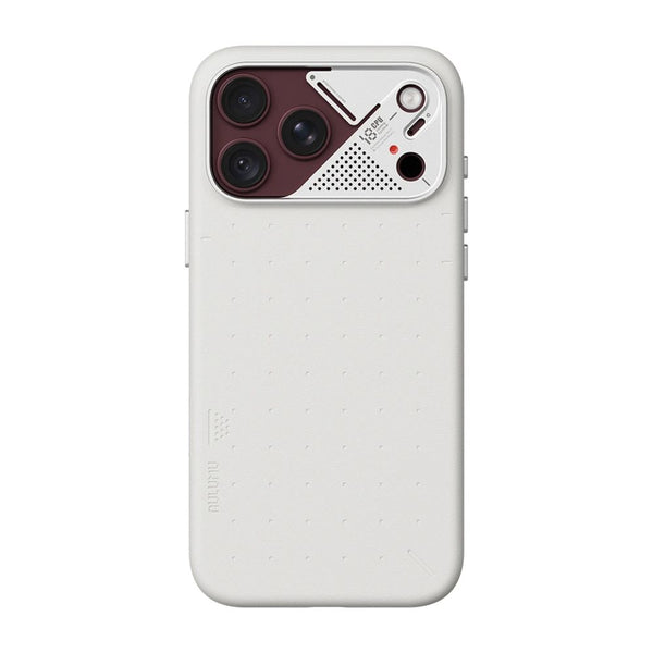 Aulumu A18 Vegan Leather Case iPhone 18 Pro Max Frost White MagSafe Qatar