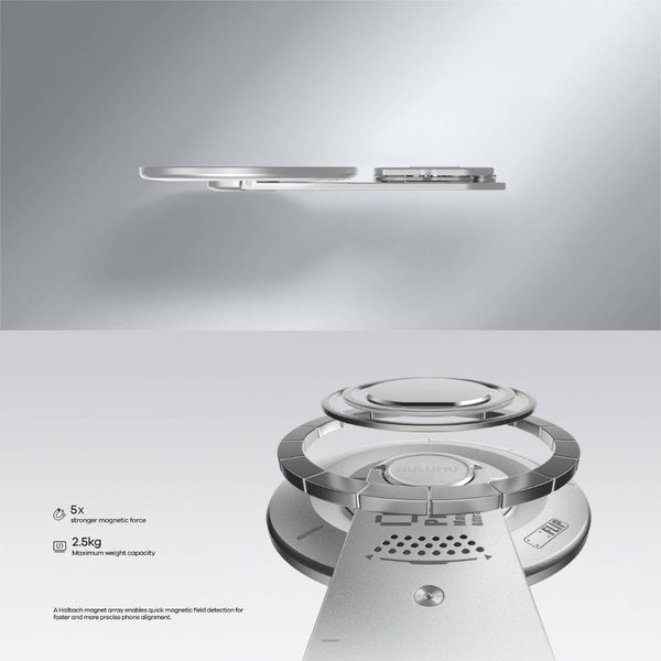 Aulumu G05 Pro MagSafe kickstand 25N magnetic force Mechanical Silver Qatar