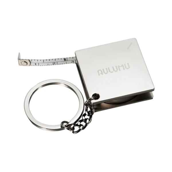 Aulumu Mini Measuring Tape 1M silver compact retractable keychain tape Qatar
