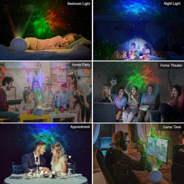 Aurora Starry Sky Projector HR-A1 colorful nebula and star light Space Grey Qatar