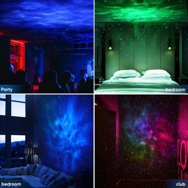 Aurora Starry Sky Projector HR-A1 colorful nebula and star light White Qatar