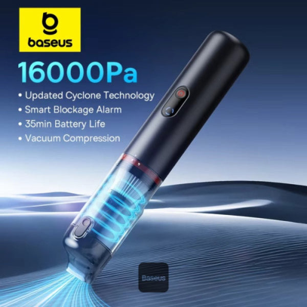 Baseus A5 16000Pa cordless car vacuum cleaner with LED display Black Qatar