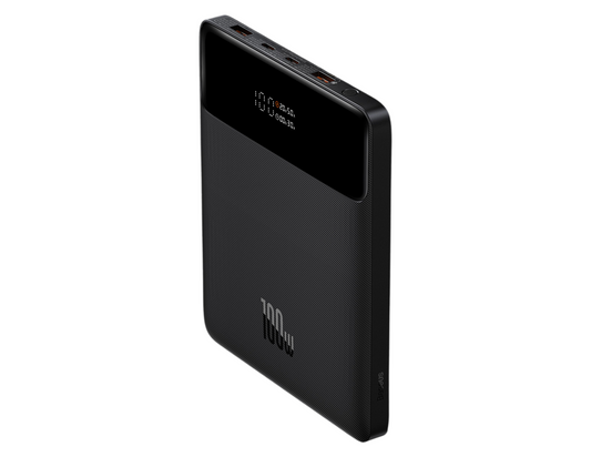 Front view of the Baseus Blade 100W Power Bank with sleek modern design.