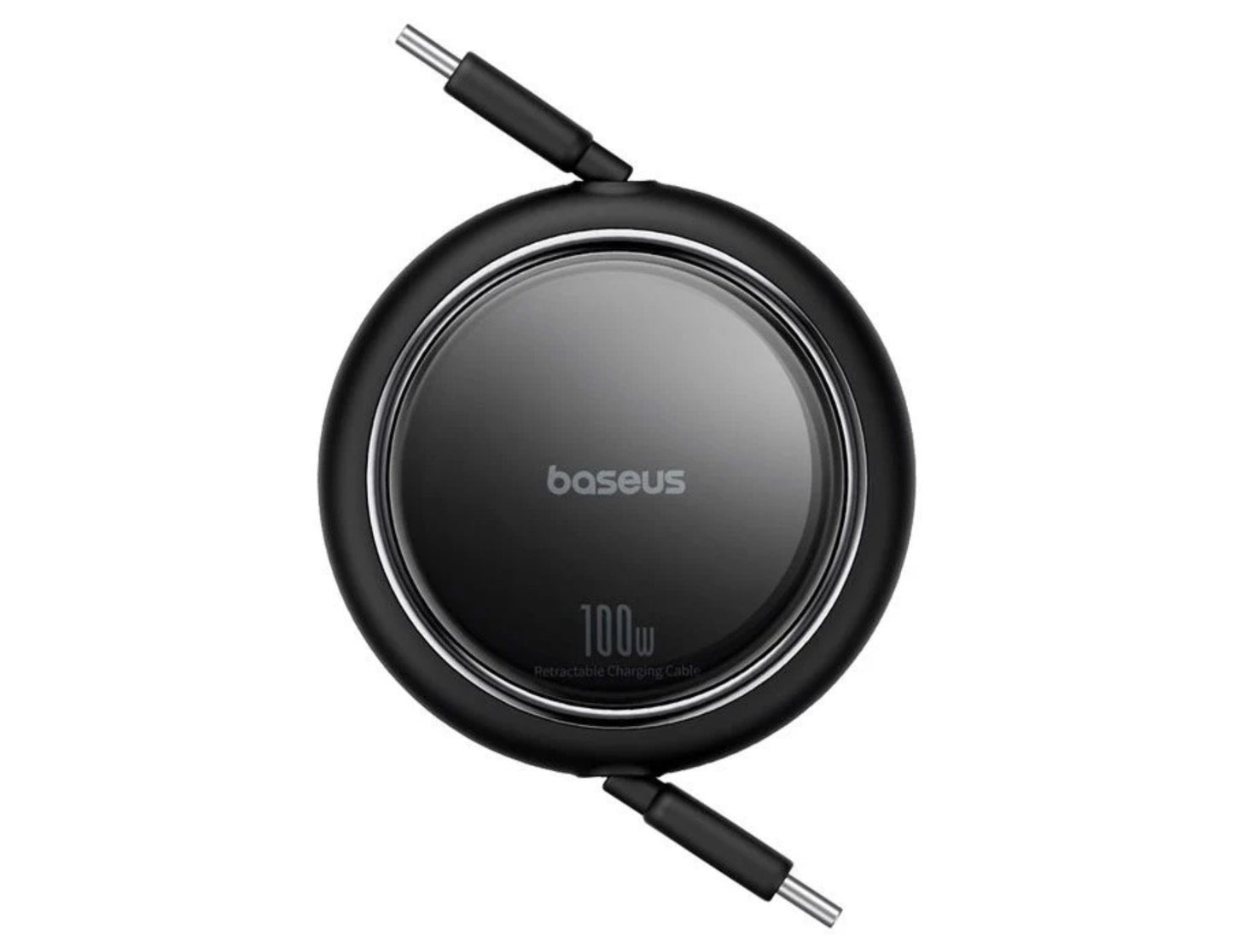 Baseus Free2Draw Mini Retractable Charging Cable 100W USB-C to USB-C Black Qatar
