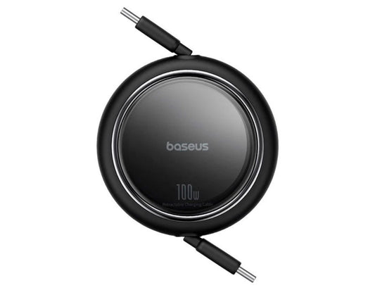 Baseus Free2Draw Mini Retractable Charging Cable 100W USB-C to USB-C Black Qatar