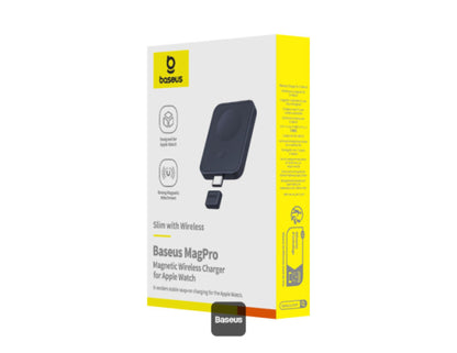 Baseus MagPro magnetic wireless charger for Apple Watch P10264106123-00, USB-C input, charger only, at Thabthaba Store Qatar