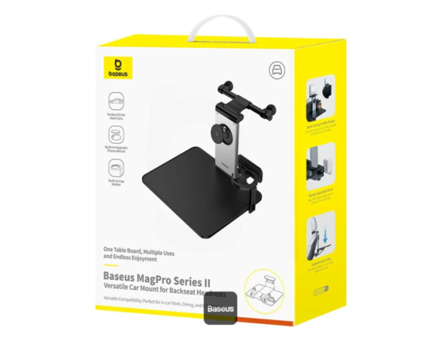 Baseus MagPro Series II Car Mount foldable tray magnetic phone holder Qatar