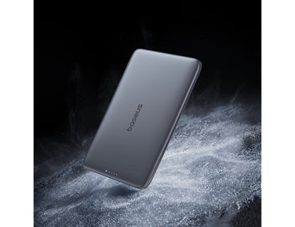 Baseus PicoGo AM41 Ultra-Slim Magnetic Power Bank 5000mAh 20W MagSafe LED display with USB-C 60W 30cm cable Cosmic Black model P1007680C123-00 Qatar