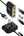 Baseus Square Round 4-in-1 USB hub adapter CAHUB-AY01, 1M black cable, at Thabthaba Store Qatar