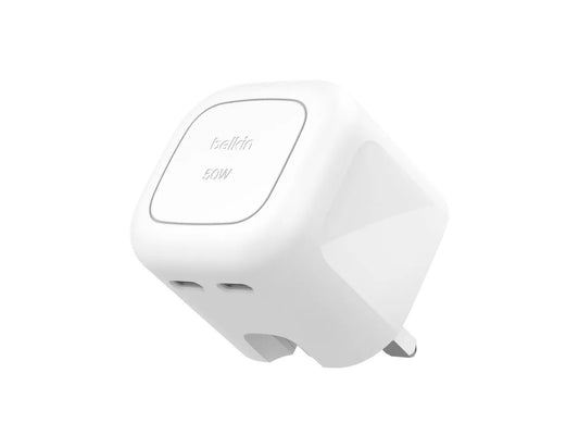 Belkin BoostCharge Pro 50W dual USB-C GaN wall charger Qatar