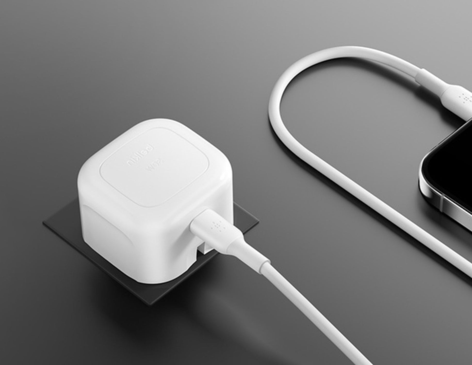 Belkin BoostCharge WCA008 30W USB-C charger foldable prongs white Thabthaba Qatar