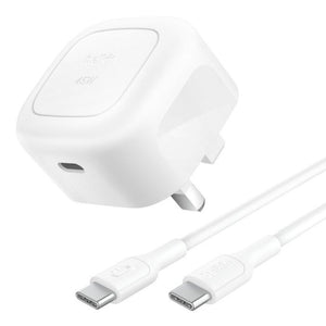 Belkin BoostCharge Compact 45W USB-C PD Wall Charger with 1M USB-C Cable White Qatar