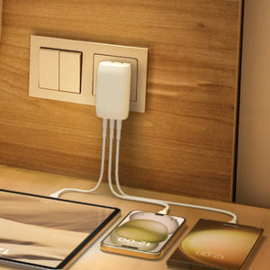 Belkin BoostCharge 67W 3 Port USB-C PPS Wall Charger with 2M USB-C Cable White Qatar