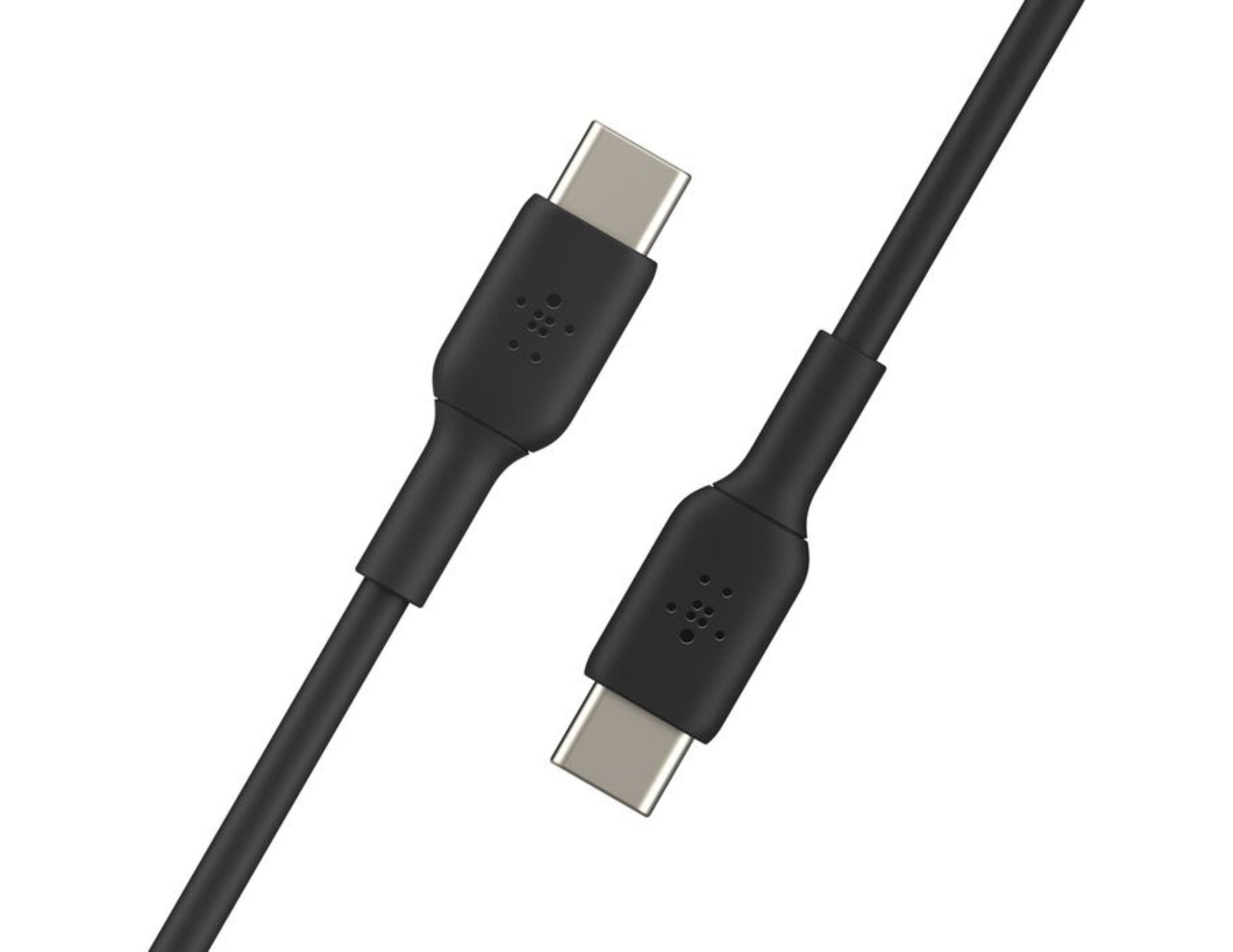 Belkin BOOSTCHARGE USB-C to USB-C 60W cable CAB003bt2M in black and white at Thabthaba Store Qatar