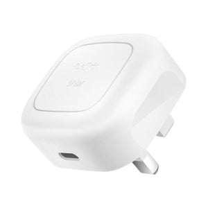 Belkin BoostCharge Compact 20W USB-C PD 3.1 Wall Charger White WCA009myWH for iPhone Samsung iPad and USB-C Devices