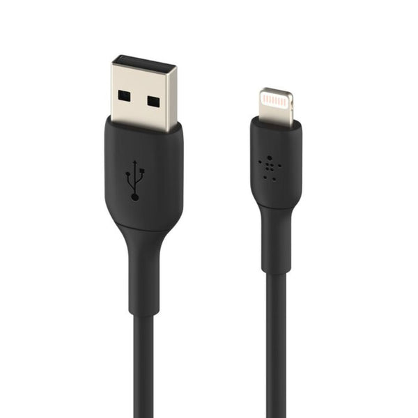 Belkin BoostCharge Lightning to USB-A Cable 1M Black MFi Certified Qatar