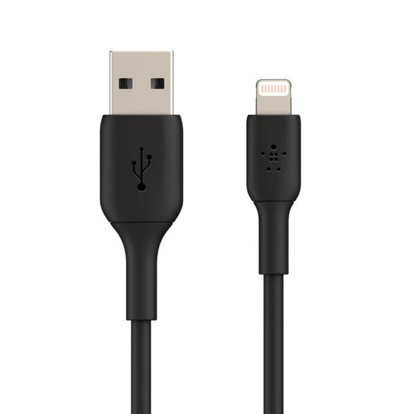 Belkin BoostCharge Lightning to USB-A Cable 1M Black MFi Certified Qatar