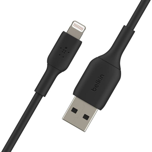 Belkin BoostCharge Lightning to USB-A Cable 1M Black MFi Certified Qatar