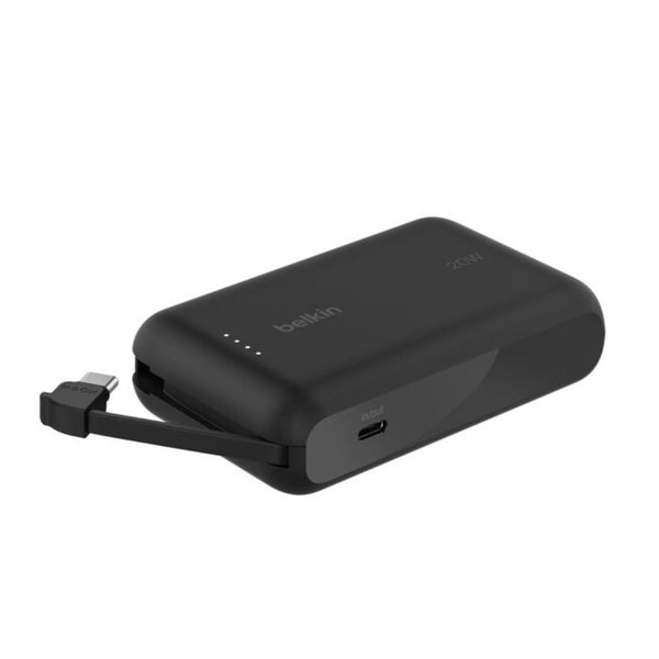 Belkin BoostCharge 10000mAh 20W Power Bank with Built-in USB-C Cable Black Qatar