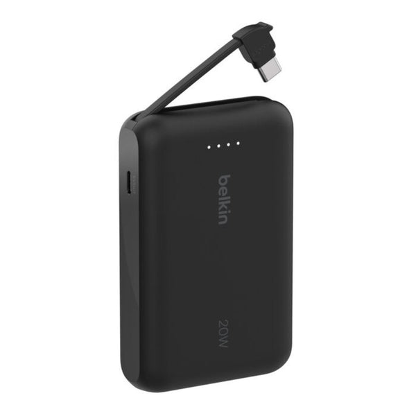Belkin BoostCharge 10000mAh 20W Power Bank with Built-in USB-C Cable Black Qatar