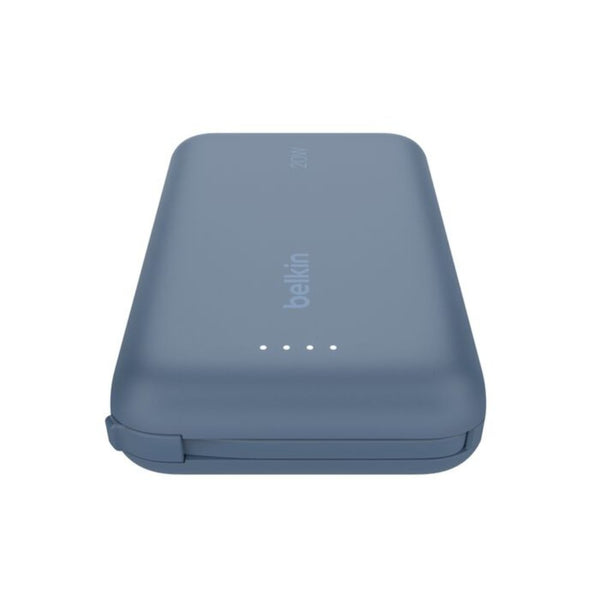 Belkin BoostCharge 10000mAh 20W Power Bank with Built-in USB-C Cable Blue Qatar