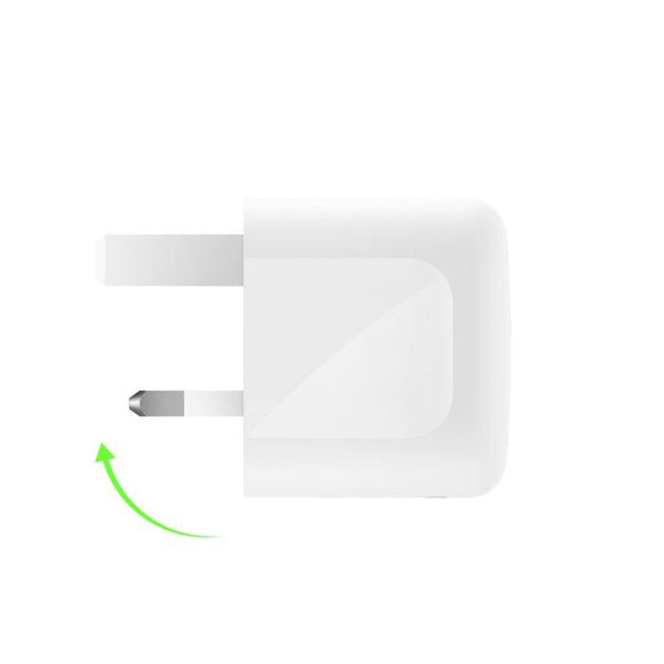 Belkin BoostCharge Pro 50W Dual USB-C GaN Wall Charger White Qatar