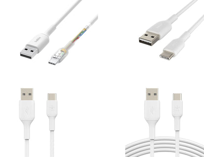 Belkin BoostCharge CAB001bt1M USB-A to USB-C cable 1m 15W black or white Thabthaba Store Qatar