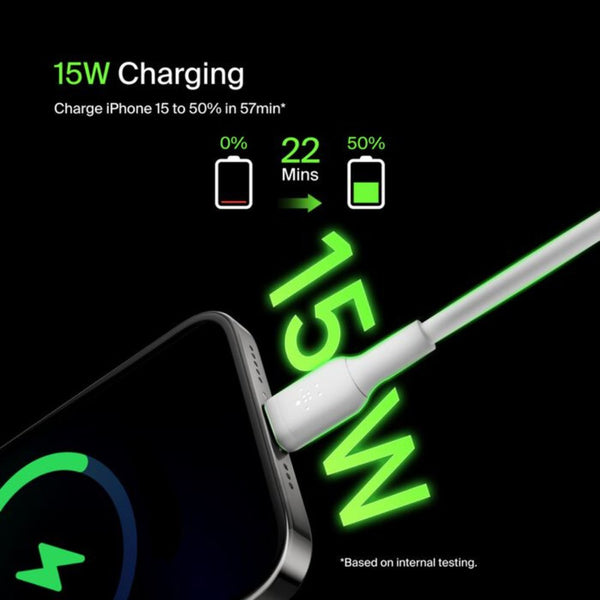 Belkin BoostCharge USB-A to USB-C Cable 1M White Qatar