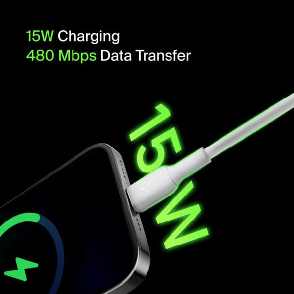 Belkin BoostCharge USB-A to USB-C Cable 1M White Qatar