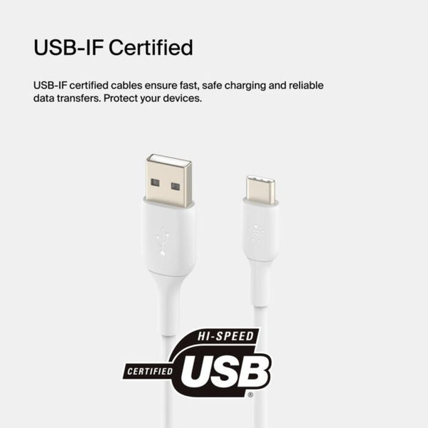 Belkin BoostCharge USB-A to USB-C Cable 1M White Qatar