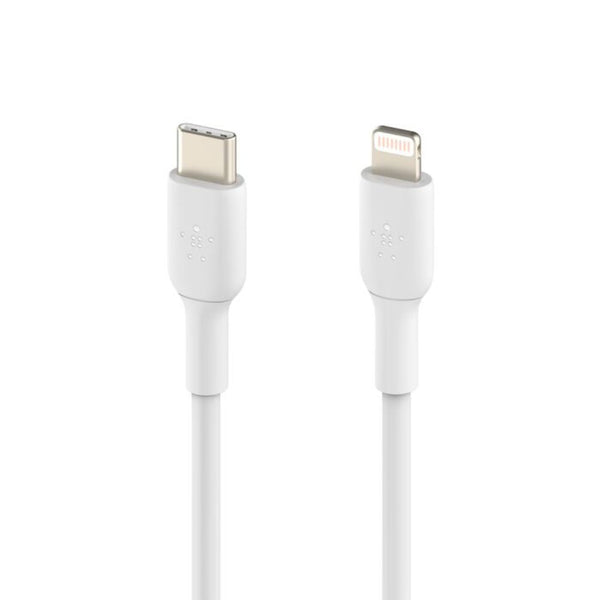 Belkin BoostCharge USB-C to Lightning Cable 1M White MFi Fast Charging Qatar