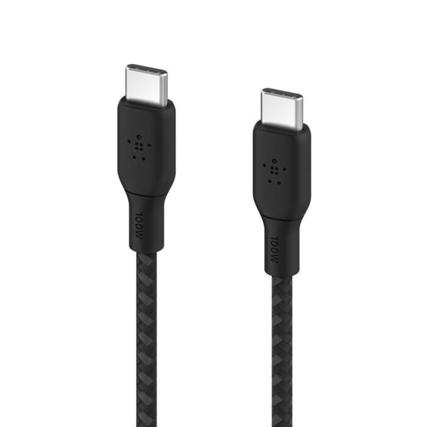 Belkin BoostCharge USB-C to USB-C Cable 100W 2M Black Braided PD Qatar