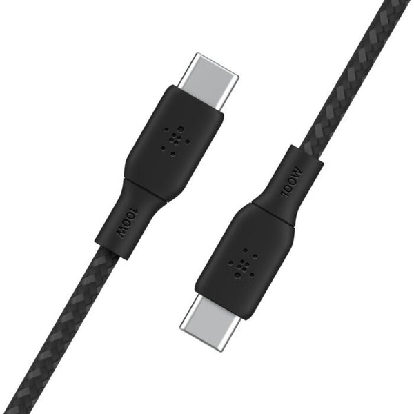 Belkin BoostCharge USB-C to USB-C Cable 100W 2M Black Braided PD Qatar