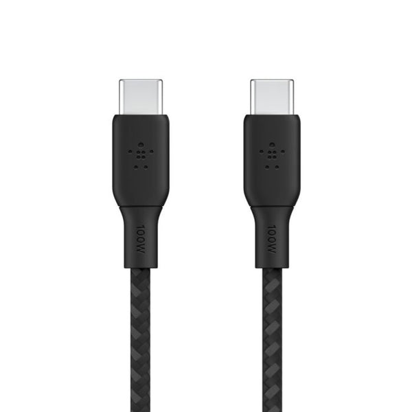 Belkin BoostCharge USB-C to USB-C Cable 100W 2M Black Braided PD Qatar