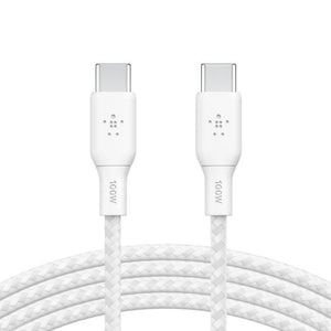 Belkin BoostCharge USB-C to USB-C Cable 100W 2M White Braided PD Qatar