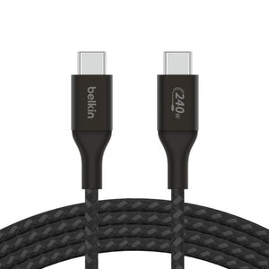 Belkin BoostCharge USB-C to USB-C Cable 240W 1M Black PD 3.1 Braided Qatar