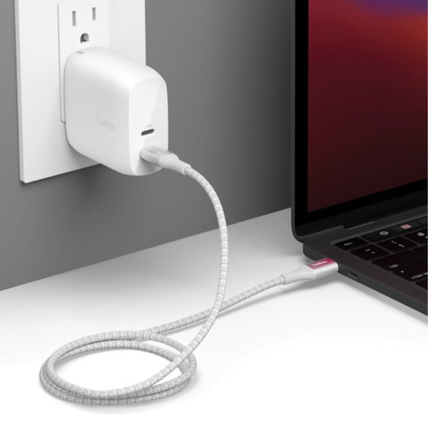Belkin BoostCharge USB-C to USB-C Cable 240W 1M White PD 3.1 Braided Qatar