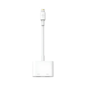 Belkin Lightning Audio and Charge RockStar Adapter White F8J198btWHT for iPhone and iPad with Dual Lightning Ports