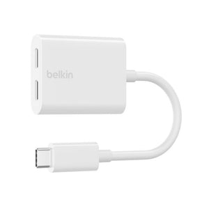 Belkin RockStar USB-C Audio Charge Adapter 60W Dual USB-C White Qatar